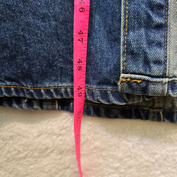 Steve Madden Denim Maxi Jean Jacket Dress Sz XS Country Western Festival Indie - Picture 15 of 16